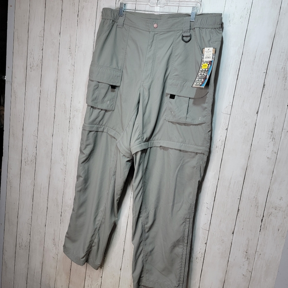 New! 10,000 Ft. Above Sea Level Men's Gray Size XXL Convertible Pants Inseam 32" - Picture 2 of 11